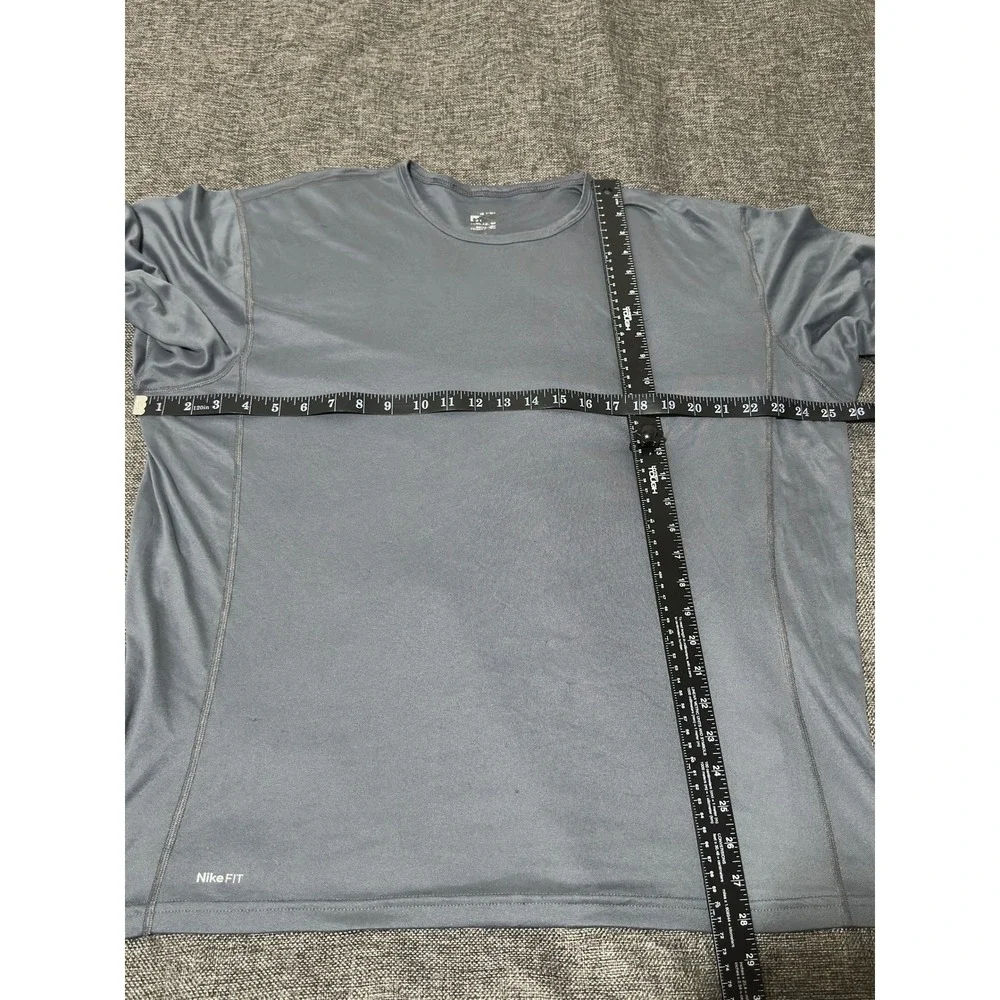 Nike Mens XXL Long Sleeve T-Shirt Grey Nike FIT Activewear